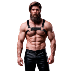 FETISH SUBMISSIVE ATTITUDE - HERREN-BRUSTGURT AUS �KOLEDER, BULLDOGGE, GR�SSE M/L