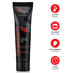 ORGIE - GLEITGEL-TUBE ERDBEERE, KUSSBAR, WASSERBASIERT, 100 ML