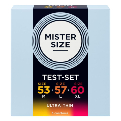 MISTER SIZE - MUSTERPACKUNG KONDOME GR�SSE 53-57-60 MM (3 EINHEITEN)
