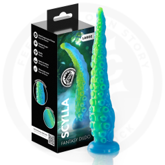 EPIC - SCYLLA FLUORESZIERENDER D�NNER TENTAKELDILDO GROSSE GR�SSE