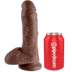 KING COCK - 8" PENE REAL�STICO MARR�N 20.3 CM