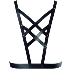 BIJOUX INDISCRETS - MAZE CROSSOVER HARNESS MIT SCHWARZEM HALSBAND