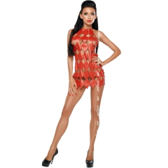ME-SEDUCE - GWEN KLEIDEN NACKTER R�CKEN ROT L/XL
