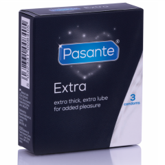 PASANTE - EXTRA EXTRA DICKE KONDOMEN MIT ZUS�TZLICHER GLEITMITTELBESCHICHTUNG 3 ST�CK