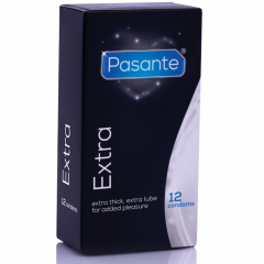 PASANTE - EXTRA EXTRA DICKE KONDOMEN MIT ZUS�TZLICHER GLEITMITTELBESCHICHTUNG 12 ST�CK