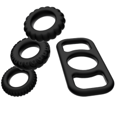 ADDICTED TOYS - COCK RING SET 4 ST�CK