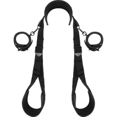 FETISH SUBMISSIVE - POSITION MIT OFFENEN BEINEN UND HANDSCHELLEN MIT NOPRENE-FUTTER